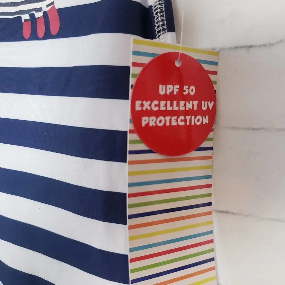 Wippette Crab One Piece Baby Boys Swimsuit Sun Protection 0-6 Months New Gift